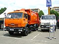 KamAZ-65115 garbage truck on "Caucasus Build" exhibition in Georgia