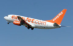 easyJet 737-700 taking off