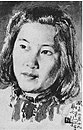 Liao Jingwen (1943) Tamaño: desconocido Técnica: Tinta sobre papel La pintura de Liao Jingwen terminó en 1943 cuando Liao acababa de comenzar a trabajar para Xu en la Academia de Arte de China.
