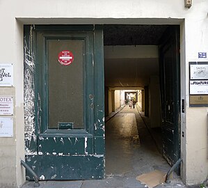 Entrance of the passage