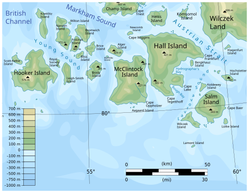 File:Map of Southeastern Franz Josef Land-en.svg