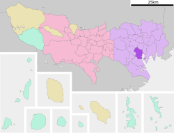 港區在東京都的位置