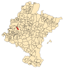 Abárzuza – Mappa