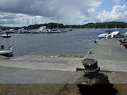 Harbour and moorings at Mountshannon