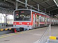 Ex-JR East 205 series Musashino Line EMU set SLO9 (M23) at Tugu Yogyakarta Station, 2020. The following train is now operated in Bogor Line.