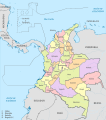 کولمبیا دا سیاسی نقشہ