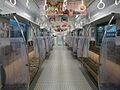 The interior of MoHa 305-3 (car 2 of set W3) with conventional flooring, February 2015