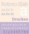 Roboto's Slab Serif Fonts (Thin,Light,Regular and Bold)