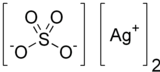 Skeletal formula of silver sulfate