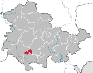 Li position de Suhl in Thuringia