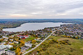 Aerial view of Lake Vievis