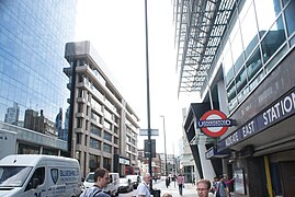 View along Whitechapel High Street from outside Aldgate East tube station - geograph.org.uk - 5514059.jpg