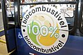 Logo used in Curitiba BRT Linha Verde (Green Line) buses to identify their used of 100% biofuel (B100)