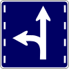 Arrow direction exclusive lane