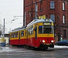 Duewag GT6 ex Würzburg am Depot 2008, seit 2010 in Łódź