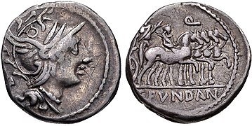 Gaius Fundanius, denarius, 101 BC, RRC 326-1.jpg