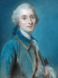 Portrait de Charles-Daniel de Talleyrand-Périgord, pastel sur toile, datation inconnue, collection particulière.