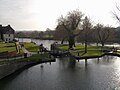 Broad lock connecting the canal with the River Severn at Stourport.