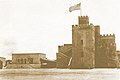 Fortaleza Ozama in 1922 with the USA flag.