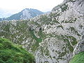 Arete d'Ezkillar, vue depuis la grotte de Mari.