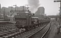 London Underground work train heads south to Lillie Bridge, 1968