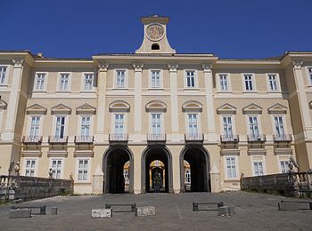 Reggia di Portici. Facciata lato mare