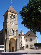 Saint-Vincent-Bragny (Saône-et-Loire, Fr), église St.Martin à Bragny.JPG