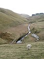 Oberlauf des North Esk als Grenze zwischen Midlothian und den Scottish Borders