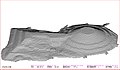 3DCGで描画。南側から見る。