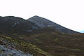 Mountain seen from path