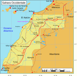 Repubblica Democratica Araba dei Sahrawi - Mappa