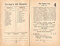 1952 Sydney Cup racebook showing the conditions