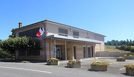 The town hall in Landorthe