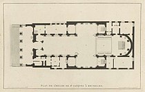 Grondplan, uit Pierre-Jacques Goetghebuer (1827): Choix des monuments.