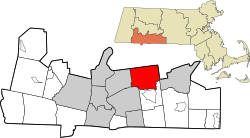 Location in Hampden County in Massachusetts