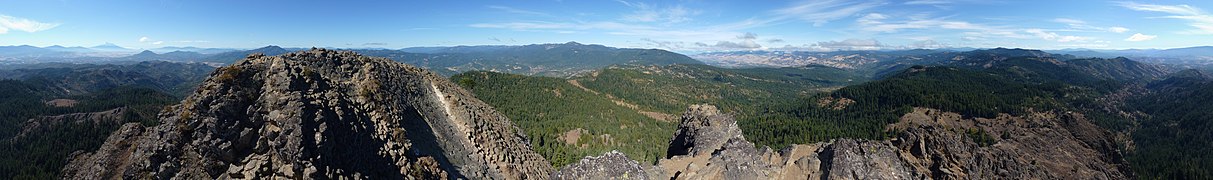 View from the second highest point of Pilot Rock