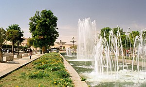 A view along the street connecting railway station and Nile