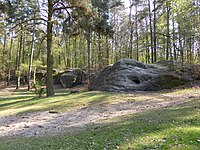 Muschelkalk-Steinbruch im Tiergehege Wolfsburg