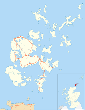 Staundin Stanes o Stenness is located in Orkney Islands