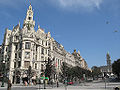 Edifícios na Avenida dos Aliados, Porto, Portugal