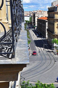 Balcony and view from balconies, Marseille