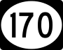 Route 170 marker