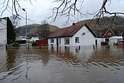 Flooding in Tillicoultry after the River Devon burst its banks in January 2008