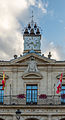 * Nomination Top of the central part of the city hall, Miranda de Ebro, Spain.--Jebulon 19:50, 9 September 2014 (UTC) * Promotion Good quality. --JLPC 14:10, 10 September 2014 (UTC)