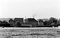 Oktober 1991: Blick vom Seesteg auf das noch unsanierte Grand Hotel