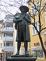 Linnenbauerdenkmal auf dem Linnenbauerplatz in Herford, Kreis Herford.