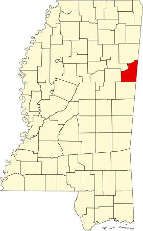 Localisation de Comté de Lowndes(Lowndes County)