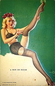 A Run on Sugar, 1940s Mutoscope card