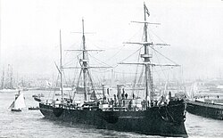 Unebi lähdössä Le Havresta 1886