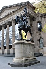 Emmanuel Frémiet, Monument à Jeanne d’Arc, Melbourne (Australie), bibliothèque de l’État de Victoria.